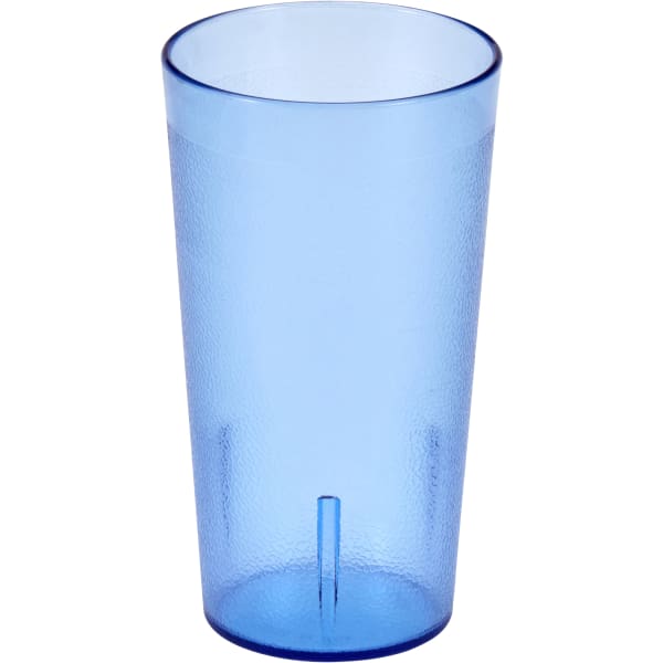 Cambro Colorware Styrene Tumblers, 16 Oz, Slate Blue, Pack Of 24 Tumblers