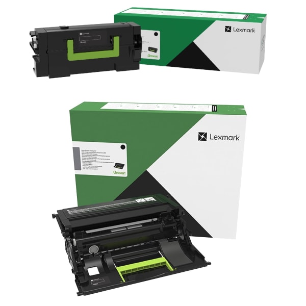 Lexmark 58D1H00 Black High Yield Return Program Toner Cartridge And Imaging Unit Set