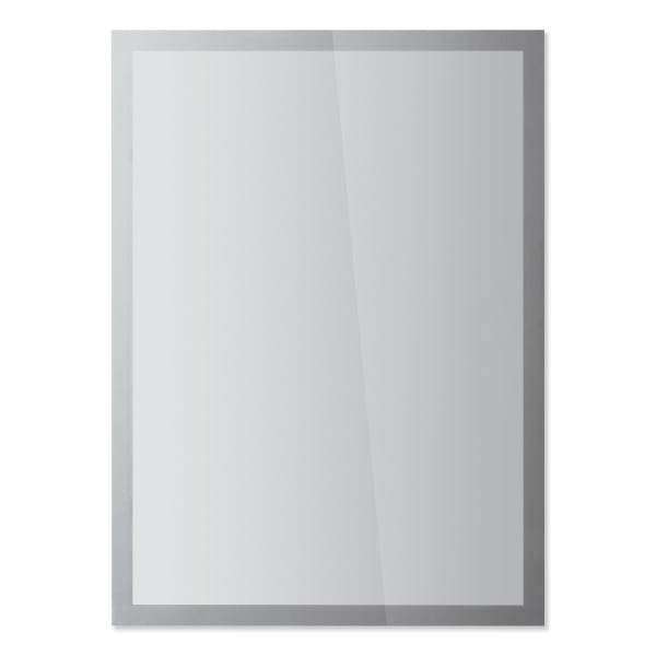 DURABLE DURAFRAME SUN Sign Holders, 12in x 18in, Silver, Set Of 2 Holders