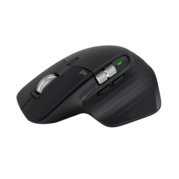 Logitech MX Master 3S Performance Wireless Mouse with Ultra-fast Scrolling, Bluetooth, Black, 910007500
