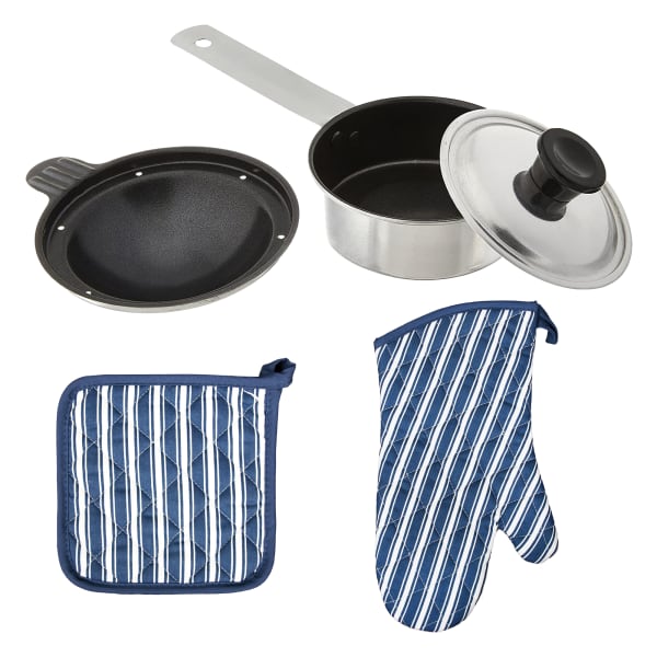 Better Houseware Nonstick Individual Egg Poacher with Oven Mitt & Pot Holder