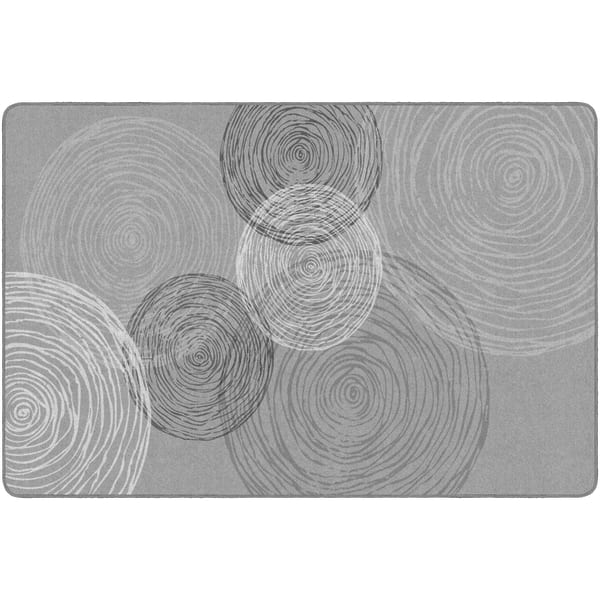 Flagship Carpets Kaleidoscope Rectangular Rug, 72in x 108in, Gray