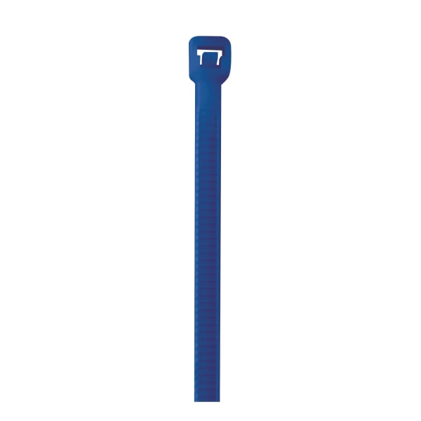 Partners Brand Colored Cable Ties, 40 Lb, 8in, Blue, Case Of 1,000 Ties