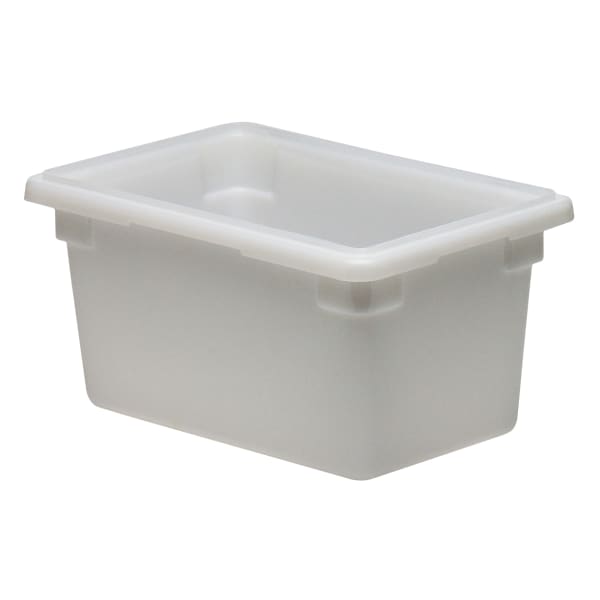 Cambro Poly Food Storage Boxes, 9inH x 12inW x 18inD, White, Case Of 6 Boxes