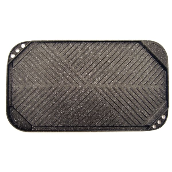 THE ROCK By Starfrit Cast Aluminum Nonstick Reversible Grill/Griddle, 10-5/8in x 19-1/2in, Black