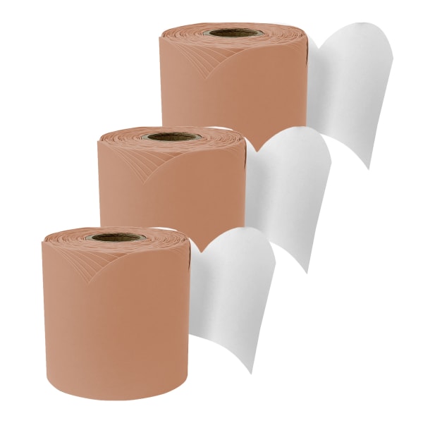 Carson Dellosa Education Rolled Scalloped Bulletin Board Border, Cinnamon Spice, 65 Feet, Pack Of 3