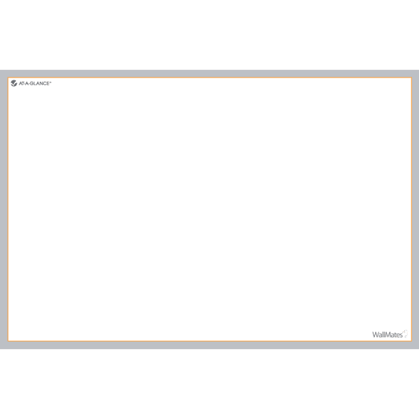 AT-A-GLANCE WallMates Self-Adhesive Non-Magnetic Dry-Erase Whiteboard Surface, 24in x 36in, White