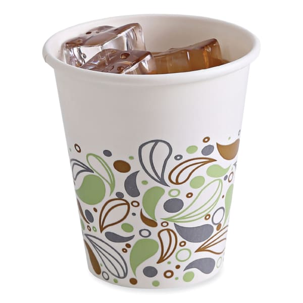 Boardwalk Deerfield Printed Paper Cold Cups, 12 Oz, Multicolor, Sleeve Of 50 Cups, Carton Of 20 Sleeves