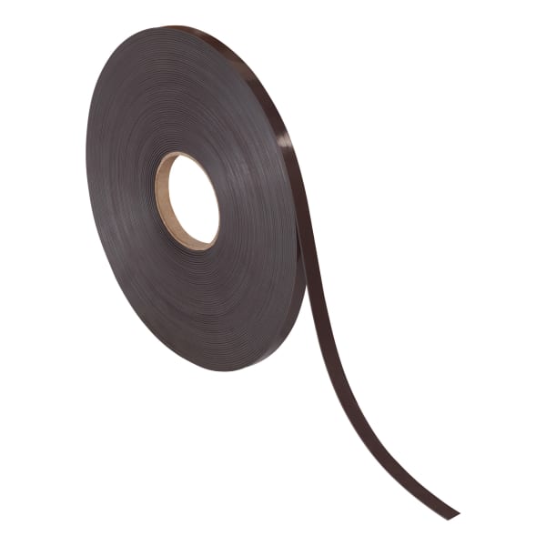 Partners Brand Magnetic Tape, 0.5in x 100ft, Black