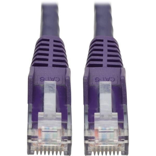 Tripp Lite Cat6 Snagless Molded Ethernet Cable, 6ft, Purple
