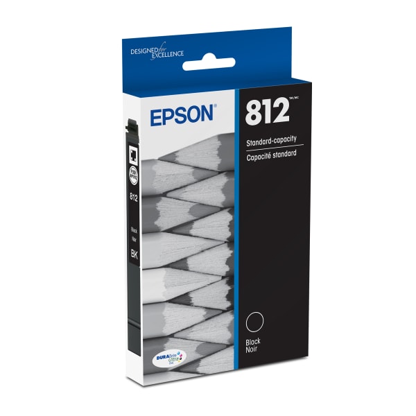 Epson 812 DuraBrite Ultra Black Ink Cartridge, T812120-S