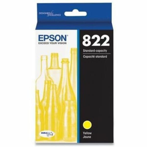 Epson 822 DuraBrite Ultra Yellow Ink Cartridge, T822420-S