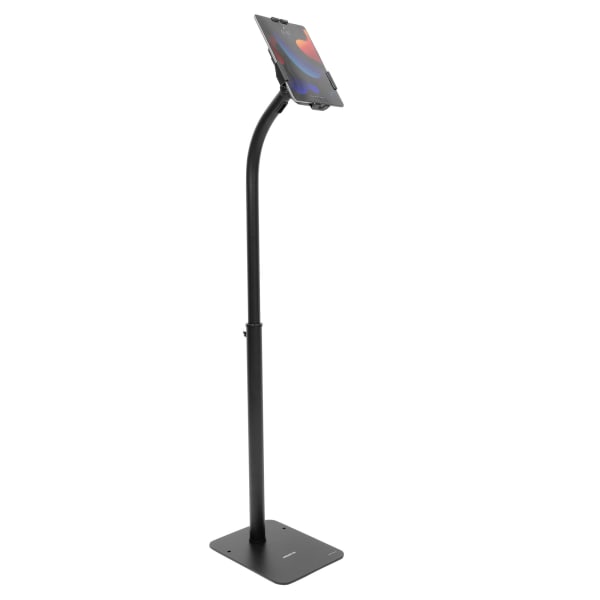 Mount-It! Anti-Theft Tablet Height Adjustable Floor Stand, 2-1/2inH x 9-1/2inW x 31-1/2inD, Black