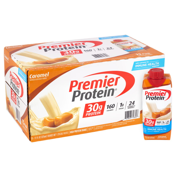 Premier Protein Caramel Shakes, 11 Oz, Total Qty 15