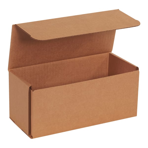 Partners Brand Corrugated Mailers, 4inH x 4inW x 9inD, Kraft, Pack Of 50 Mailers