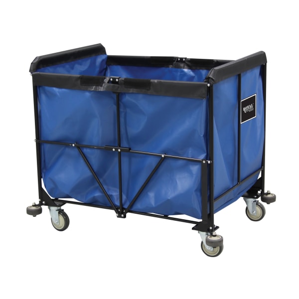 Royal Basket Trucks 8 BU Collapsible Cart, 29inH x 25-1/2inW x 23inD, Blue