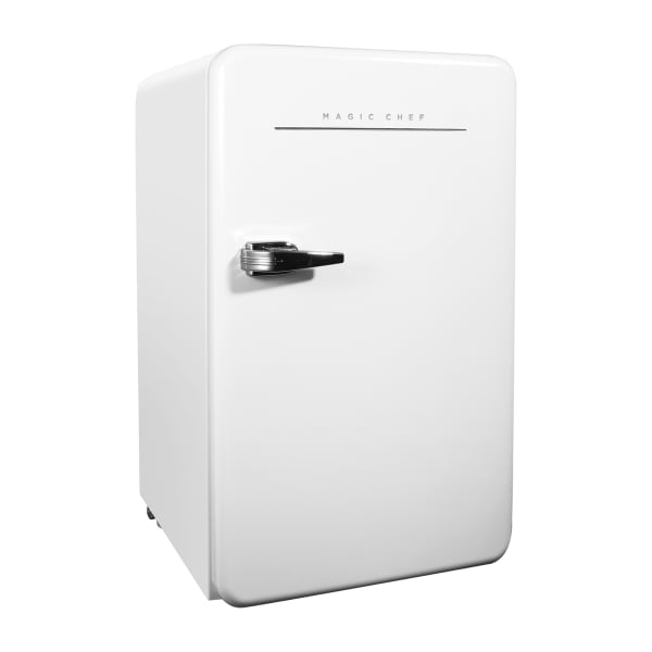 Magic Chef 3.2 Cu. Ft. Retro Mini Fridge With Manual Defrost, White