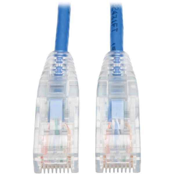 Tripp Lite 6ft Cat6 Gigabit Snagless Molded Slim UTP Patch Cable RJ45 M/M Blue 6ft - First End: 1x R - N201S06BL