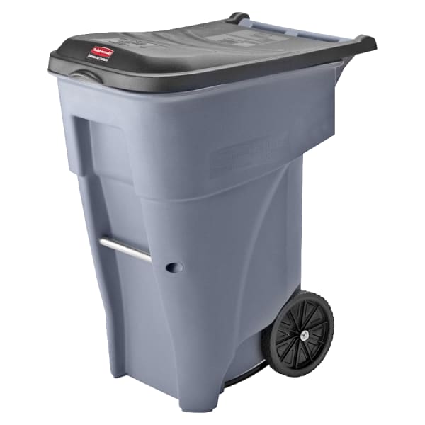 Rubbermaid Big Wheel Roll-Out Container, 65 Gallons, Gray