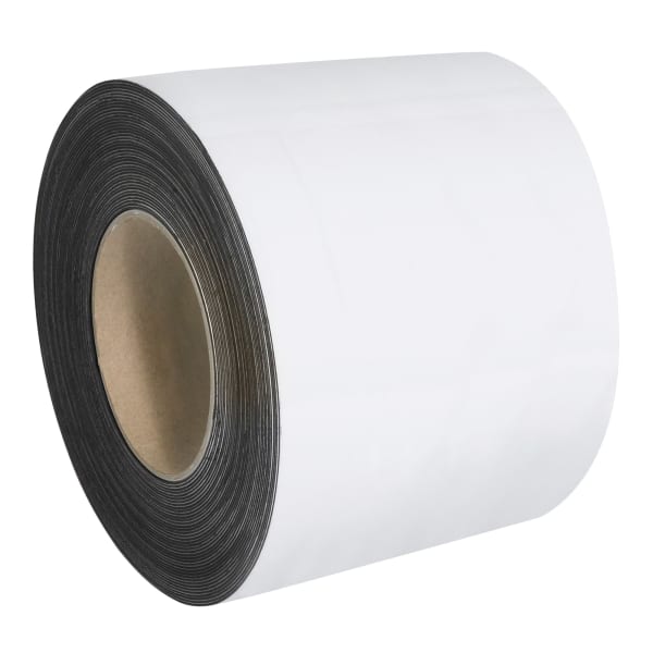 Partners Brand Magnetic Warehouse Labels, 4in x 50ft, White