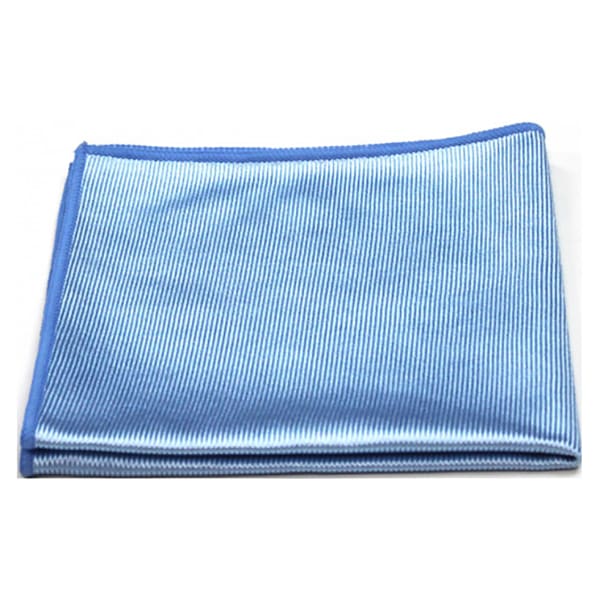 Pro-Clean Basics Microfiber Glass Cloths, 16in x 16in, Blue, Pack Of 180 Cloths