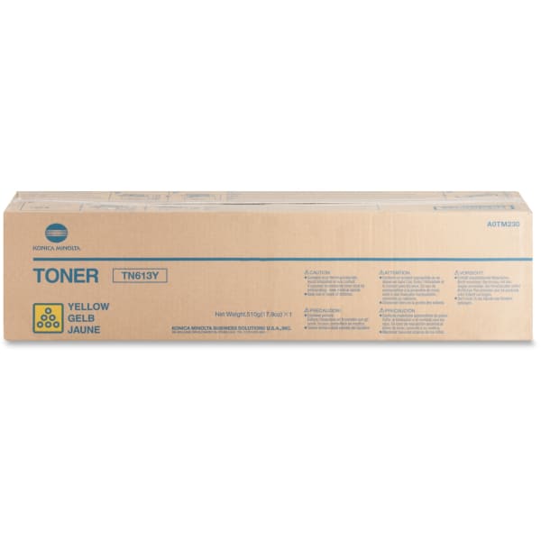 Konica Minolta TN-613Y Original Toner Cartridge - Laser - 30000 Pages - Yellow - 1 Each
