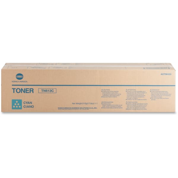 Konica Minolta TN-613C - Cyan - original - toner cartridge - for bizhub C452, C552, C552DS, C652, C652DS