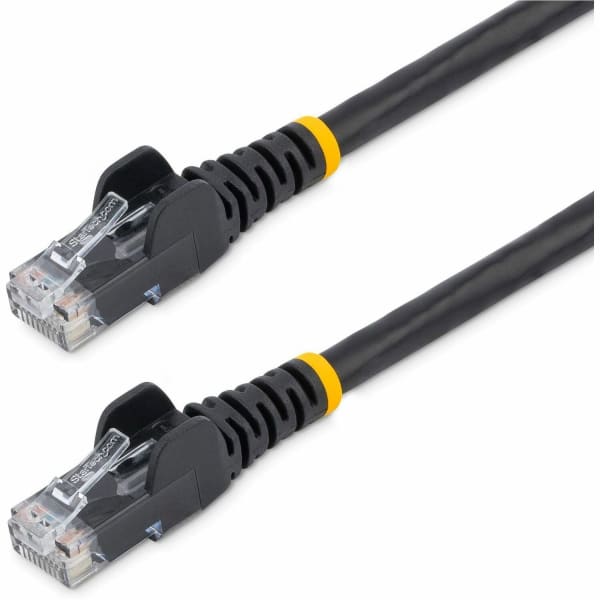 StarTech.com 15 ft. CAT6 Cable - 10 Pack - BlackCAT6 Patch Cable - Snagless RJ45 Connectors - Category 6 Cable - 24 AWG (N6PATCH15BK10PK) - CAT6 cable pack meets all Category 6 patch cable specifications