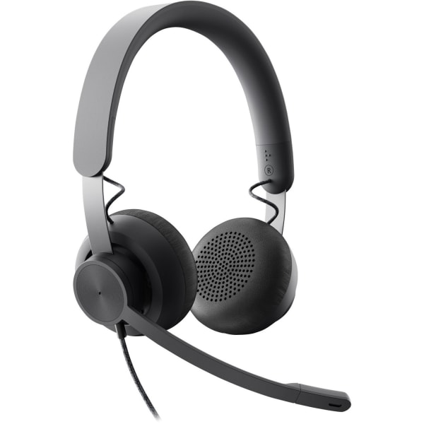 Logitech Zone Headset - Stereo - USB Type C - Wired - 32 Ohm - 20 Hz to 16 kHz - Over-the-head - Binaural - 981000871