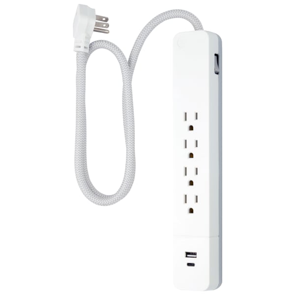 GE UltraPro 4-Outlet Surge Protector With USB, 3ft Cord, 41354