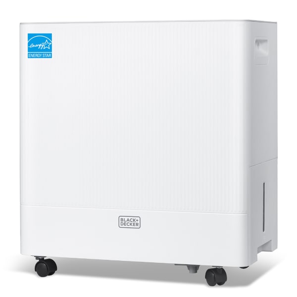 Black+Decker 22-Pint Portable Dehumidifier, 1,500 Sq. Ft. Coverage, White, Total Qty 1