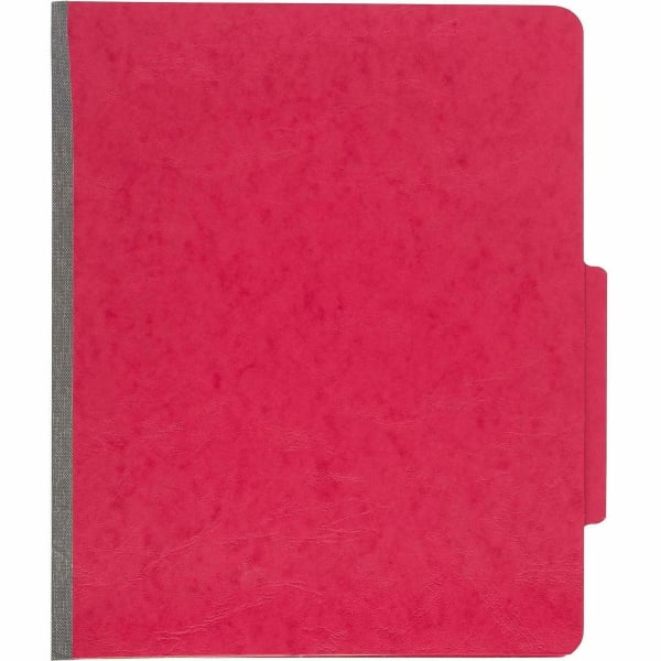 ACCO ColorLife PRESSTEX 4-Part Classification Folders, Letter, Red, Box of 10 - 2in Folder Capacity - Letter - 8 1/2in x 11in Sheet Size - 4 Fastener(s) - 4 Divider(s) - Presstex - Executive Red - 10 / Box