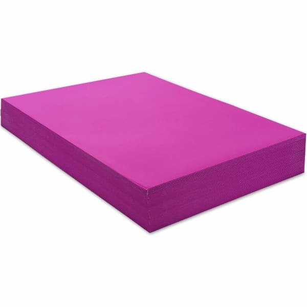 Business Source 2-Pocket Report Covers With Business Card Holder, Letter Size, 8 1/2in x 11in, Purple, Box Of 25 Covers