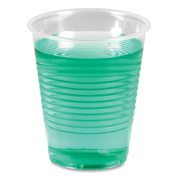 Boardwalk Plastic Cold Cups, 12 Oz, Clear, Sleeve Of 50 Cups, Carton Of 20 Sleeves