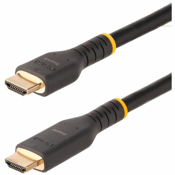 StarTech.com 7m (23ft) Active HDMI Cable, HDMI 2.0 4K 60Hz UHD, Rugged HDMI Cord w/ Aramid Fiber, Heavy-Duty High Speed HDMI 2.0 Cable - 23ft Active HDMI 2.0 Cable with Ethernet supports 4K 60Hz - Built-in amplifier