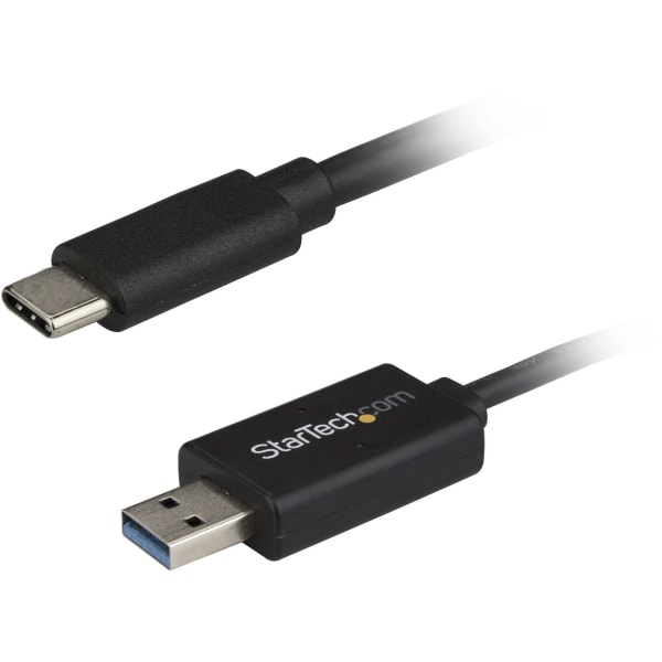 StarTech.com USB C to USB 3.0 Data Transfer Cable - Mac / Windows - Windows Easy Transfer Cable - Mac Data Transfer - 2m (6ft) - Quickly transfer your Windows or Mac files to your USB-C enabled laptop or computer