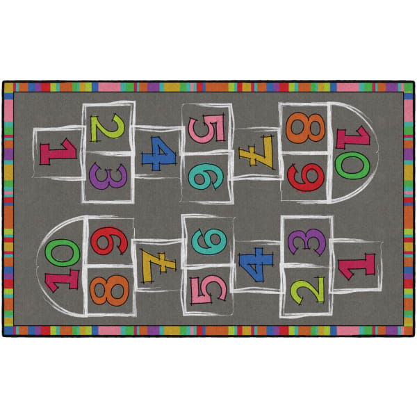 Flagship Carpets Hopscotch Area Rug, 5ftH x 8ftW