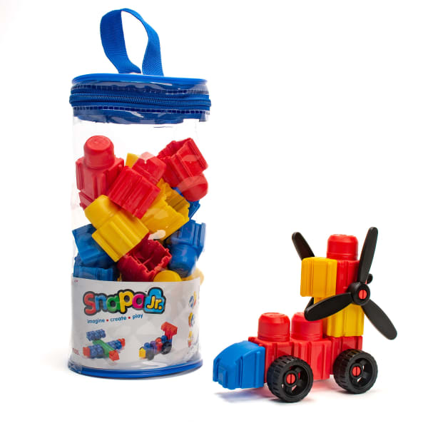 Snapo Jr. Building Blocks, Junior Builders Kit, 40 Pieces