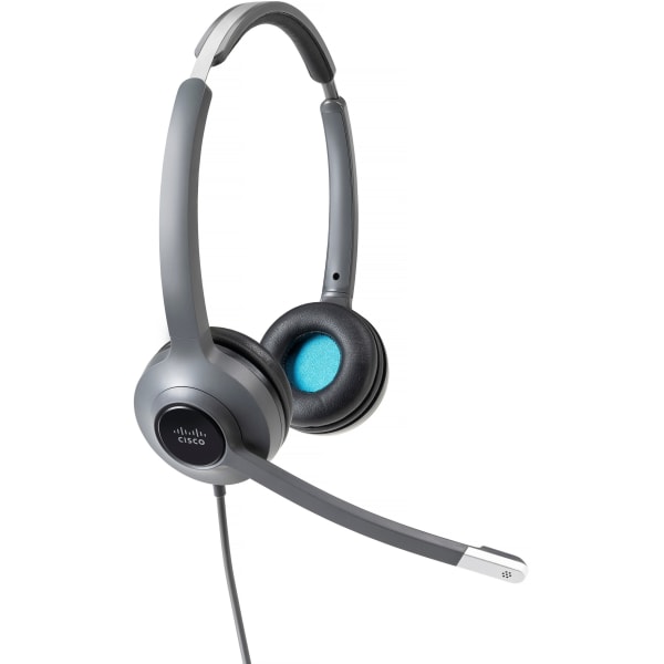 Cisco 522 Headset - Stereo - Mini-phone (3.5mm) - Wired - 90 Ohm - 50 Hz to 18 kHz - Over-the-head - Binaural - Supra-aural - Uni-directional, Electret, Condenser Microphone