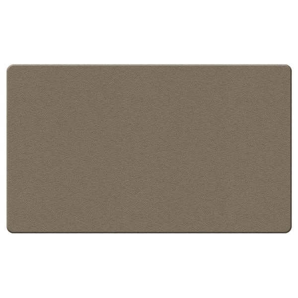 Ghent Fabric Bulletin Board With Wrapped Edges, 11-7/8in x 47-7/8in, Taupe