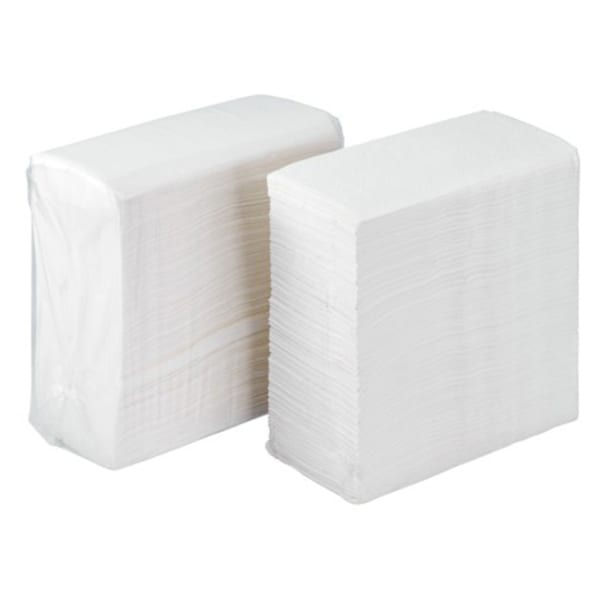 Karat Tall Fold 1-Ply Dispenser Napkins, 13-7/16in x 7in, White, Pack Of 10,000 Napkins