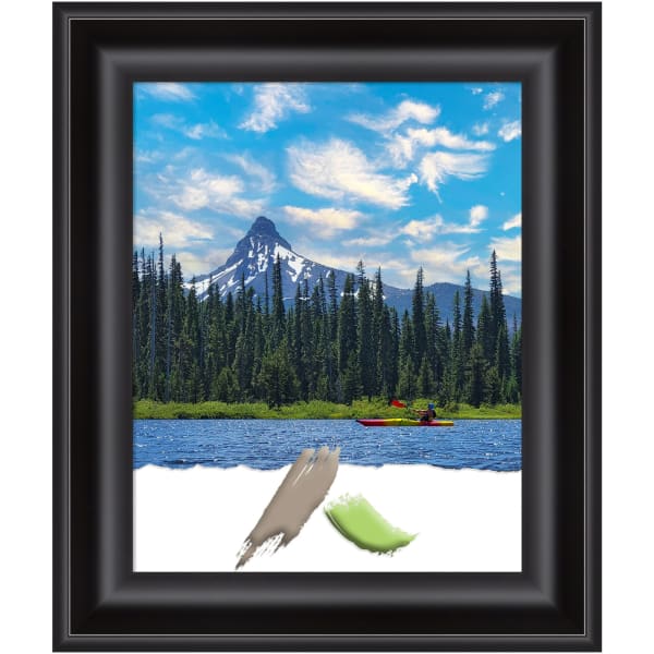 Amanti Art Picture Frame, Opening Size 16in x 20in, 22in x 26in, Grand Black