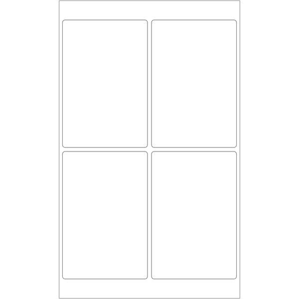 Tape Logic Inkjet/Laser Labels, LL130, Rectangle, 4in x 6in, White, Case Of 400