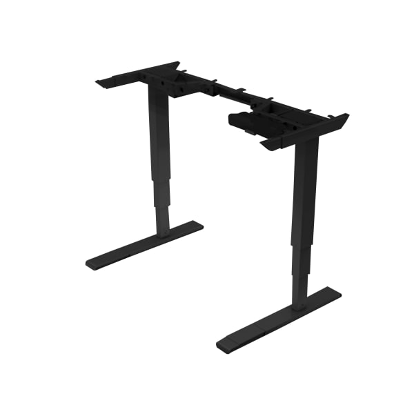 Fellowes Triumph LX Electric Height-Adjustable Steel Table Base, 23-5/16inH x 70-13/16inW x 23-1/2inD, Black