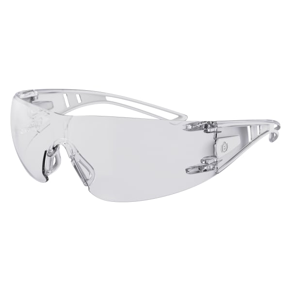 Ergodyne Skullerz VORDR Safety Glasses, 1 Size, Clear Lens, Pack Of 12 Glasses