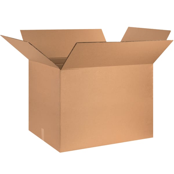 Partners Brand Double-Wall Heavy-Duty Corrugated Cartons, 32in x 24in x 24in, Kraft, Box Of 5
