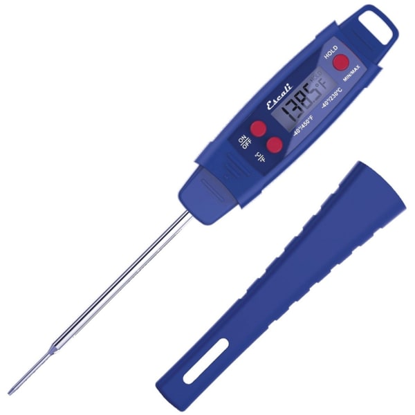 Escali Waterproof Digital Thermometer - 58 deg.F (-50 deg.C) to 482 deg.F (250 deg.C) - Water Proof, Durable, Dishwasher Safe, Extendable Handle, Temperature Guide