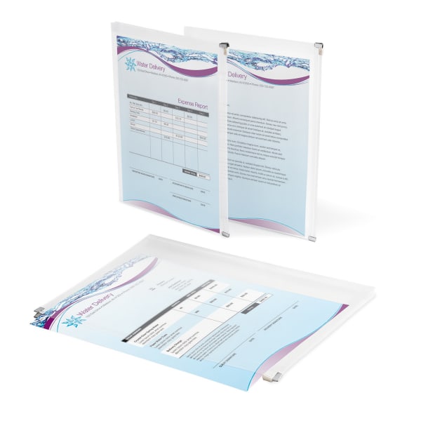 Office Depot Brand Transparent Zipper Envelopes, Letter Size, Clear, Pack Of 3