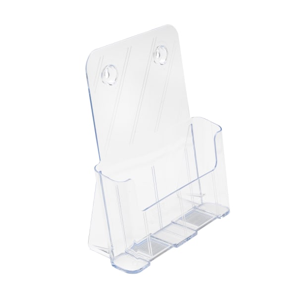 Deflecto Literature DocuHolder, Letter/Magazine Size, 10 3/4inH x 9 1/4inW x 3 3/4inD, Clear