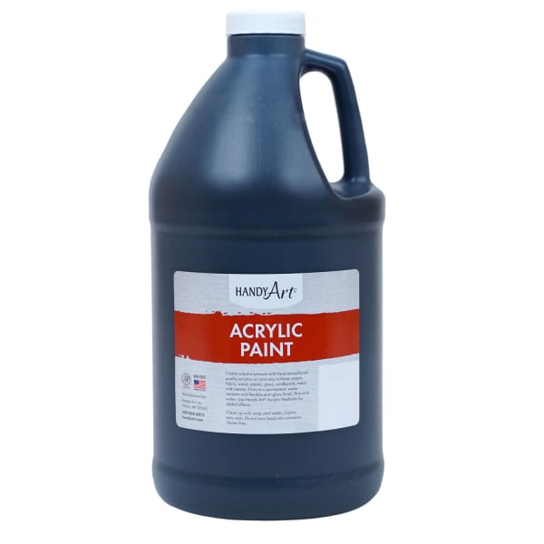 Handy Art Student Acrylic Paint, 64 Oz, Mars Black